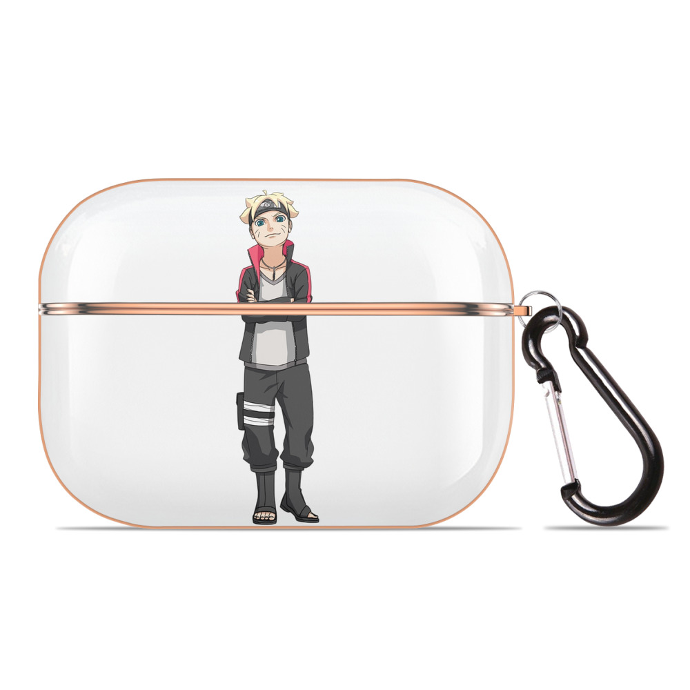 （画像用） NARUTO -ナルト- うずまき ボルト Uzumaki Boruto 【AirPods Pro用】ハードシェル保護ケース｜耐衝撃・防指紋・カラビナ付き商品仕様