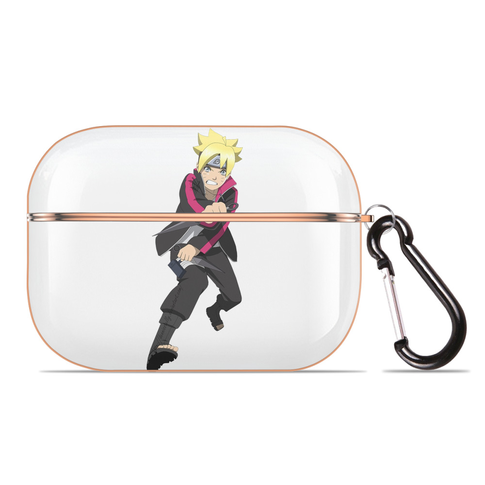 （画像用） NARUTO -ナルト- うずまき ボルト Uzumaki Boruto 【AirPods Pro用】ハードシェル保護ケース｜耐衝撃・防指紋・カラビナ付き商品仕様