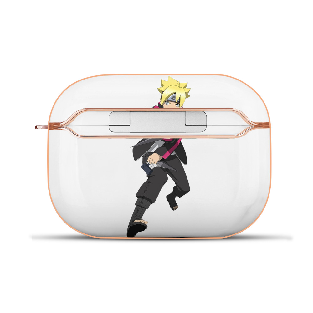 （画像用） NARUTO -ナルト- うずまき ボルト Uzumaki Boruto 【AirPods Pro用】ハードシェル保護ケース｜耐衝撃・防指紋・カラビナ付き商品仕様