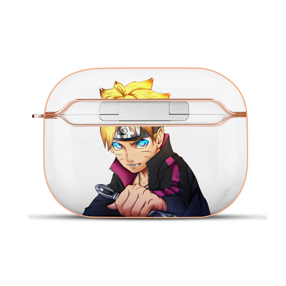（画像用） NARUTO -ナルト- うずまき ボルト Uzumaki Boruto 【AirPods Pro用】ハードシェル保護ケース｜耐衝撃・防指紋・カラビナ付き商品仕様