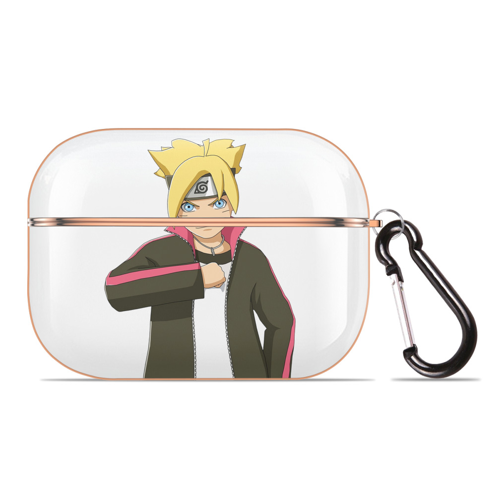 （画像用） NARUTO -ナルト- うずまき ボルト Uzumaki Boruto 【AirPods Pro用】ハードシェル保護ケース｜耐衝撃・防指紋・カラビナ付き商品仕様
