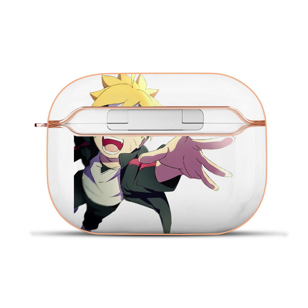 （画像用） NARUTO -ナルト- うずまき ボルト Uzumaki Boruto 【AirPods Pro用】ハードシェル保護ケース｜耐衝撃・防指紋・カラビナ付き商品仕様