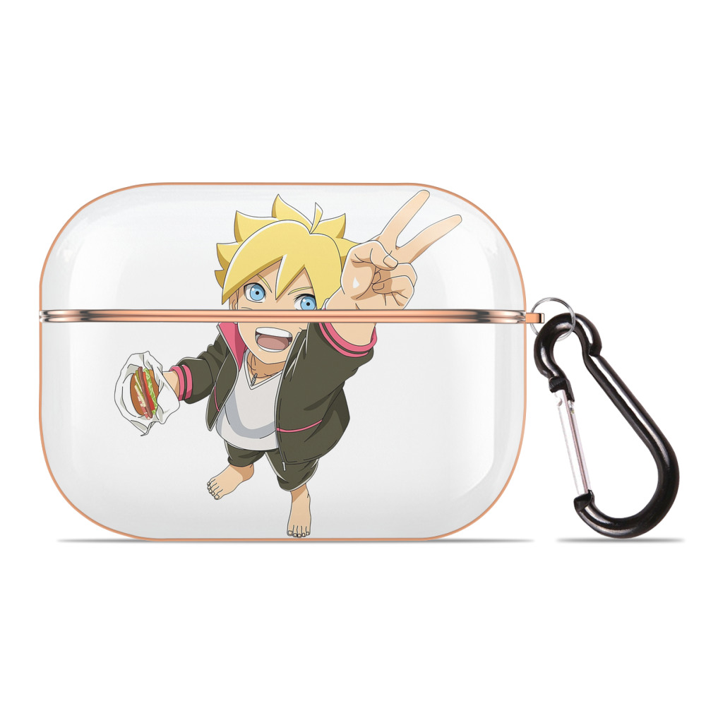 （画像用） NARUTO -ナルト- うずまき ボルト Uzumaki Boruto 【AirPods Pro用】ハードシェル保護ケース｜耐衝撃・防指紋・カラビナ付き商品仕様