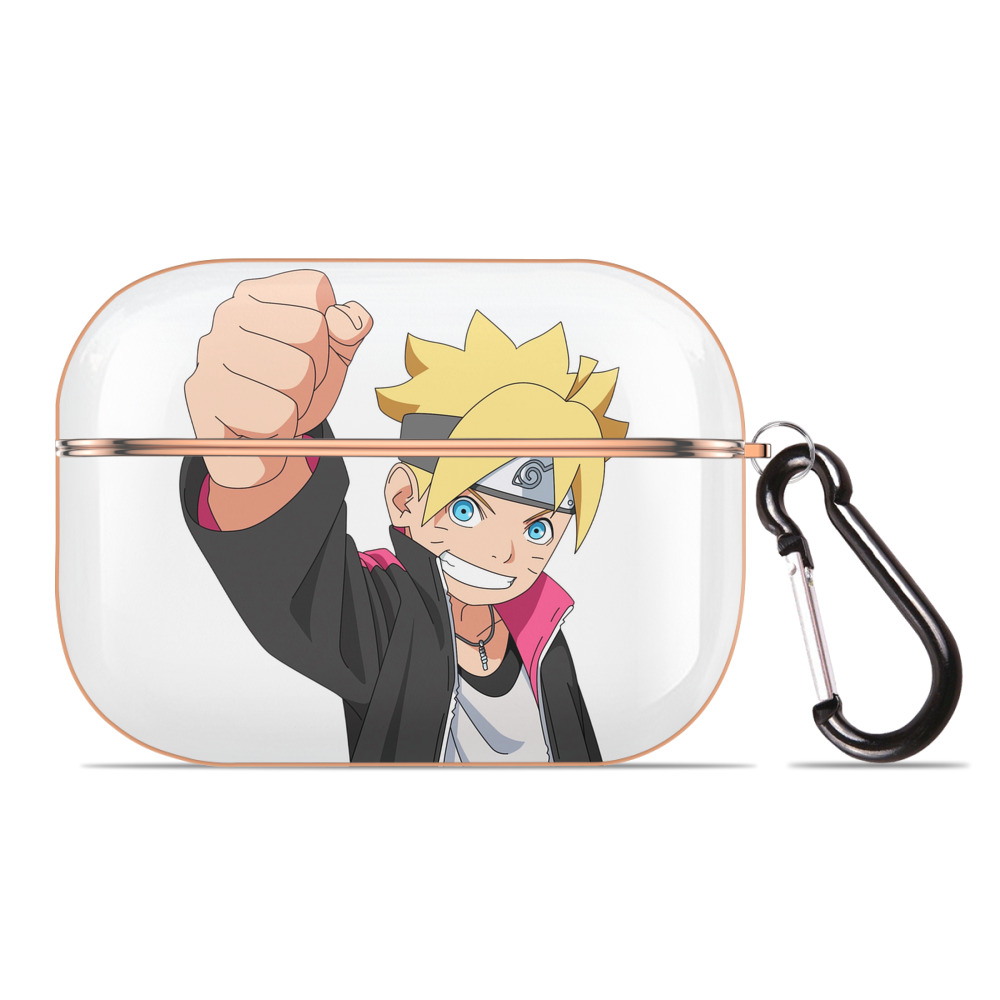 （画像用） NARUTO -ナルト- うずまき ボルト Uzumaki Boruto 【AirPods Pro用】ハードシェル保護ケース｜耐衝撃・防指紋・カラビナ付き商品仕様