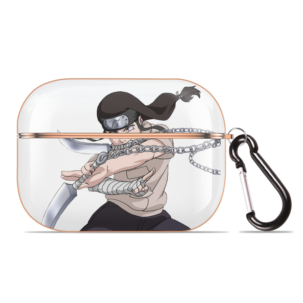 （画像用） NARUTO -ナルト- 日向ネジ Hyūga Neji 【AirPods Pro用】ハードシェル保護ケース｜耐衝撃・防指紋・カラビナ付き商品仕様
