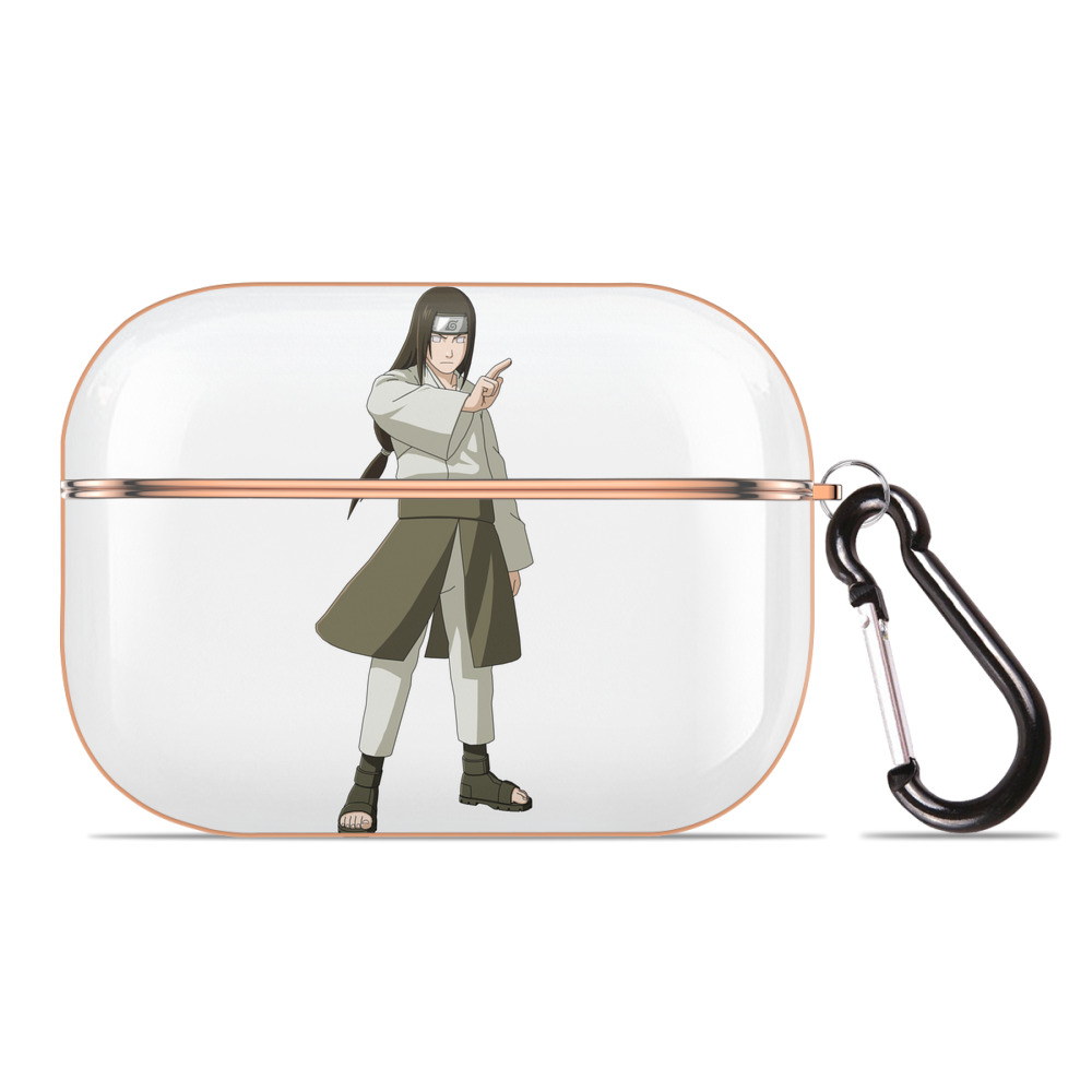 （画像用） NARUTO -ナルト- 日向ネジ Hyūga Neji 【AirPods Pro用】ハードシェル保護ケース｜耐衝撃・防指紋・カラビナ付き商品仕様