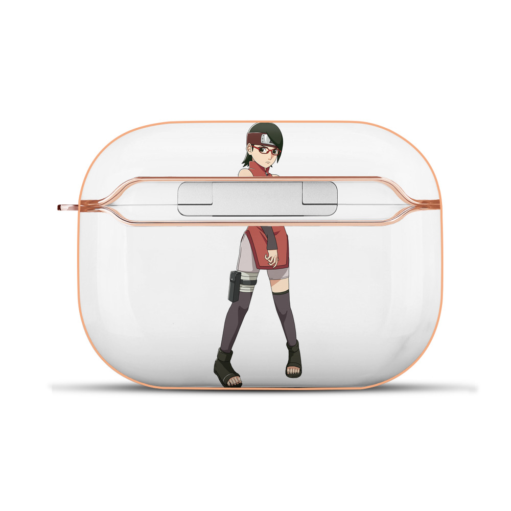 （画像用） NARUTO -ナルト- うちは サラダ Uchiha Sarada 【AirPods Pro用】ハードシェル保護ケース｜耐衝撃・防指紋・カラビナ付き商品仕様