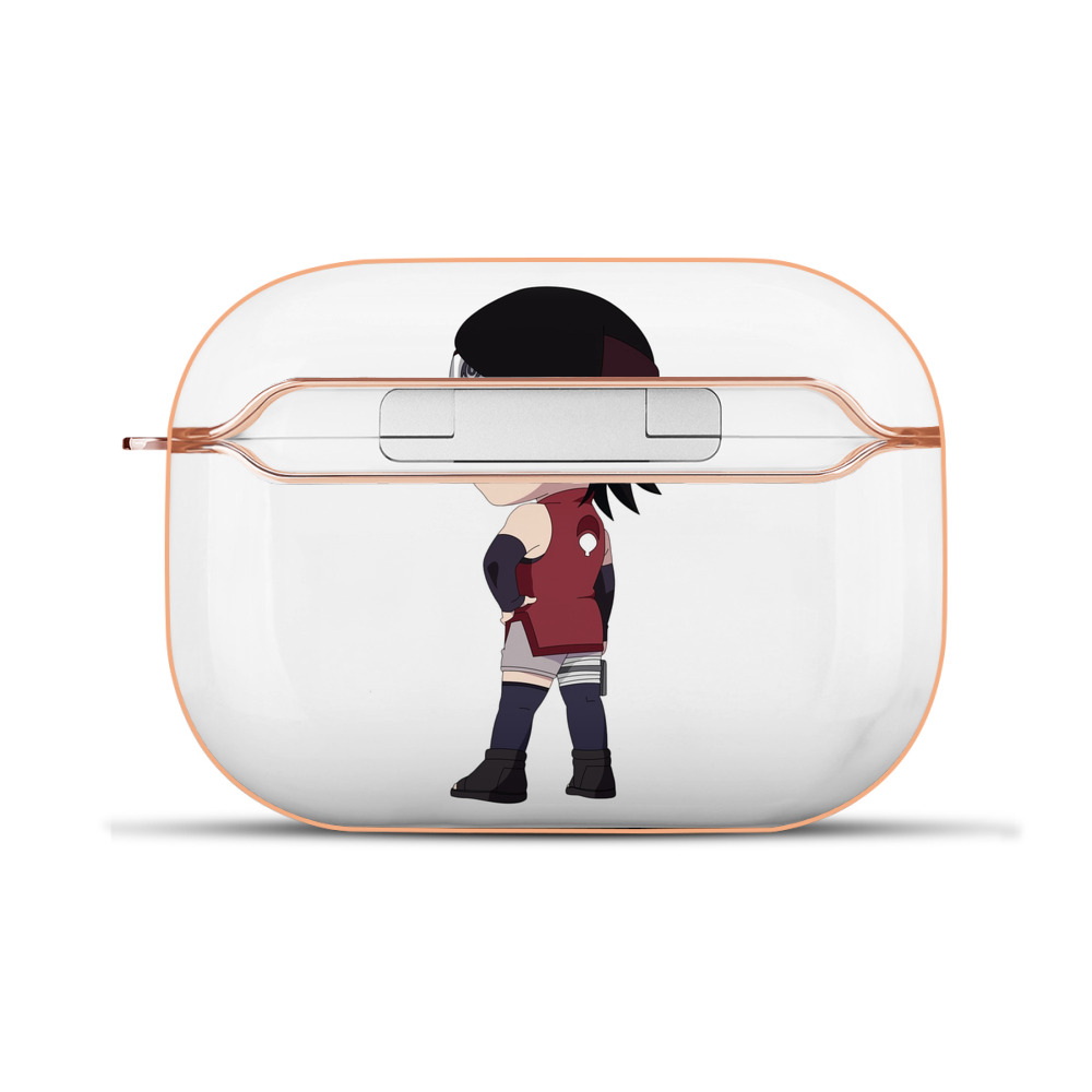 （画像用） NARUTO -ナルト- うちは サラダ Uchiha Sarada 【AirPods Pro用】ハードシェル保護ケース｜耐衝撃・防指紋・カラビナ付き商品仕様