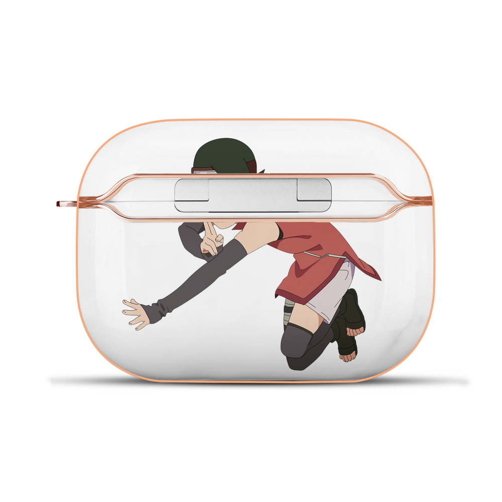 （画像用） NARUTO -ナルト- うちは サラダ Uchiha Sarada 【AirPods Pro用】ハードシェル保護ケース｜耐衝撃・防指紋・カラビナ付き商品仕様