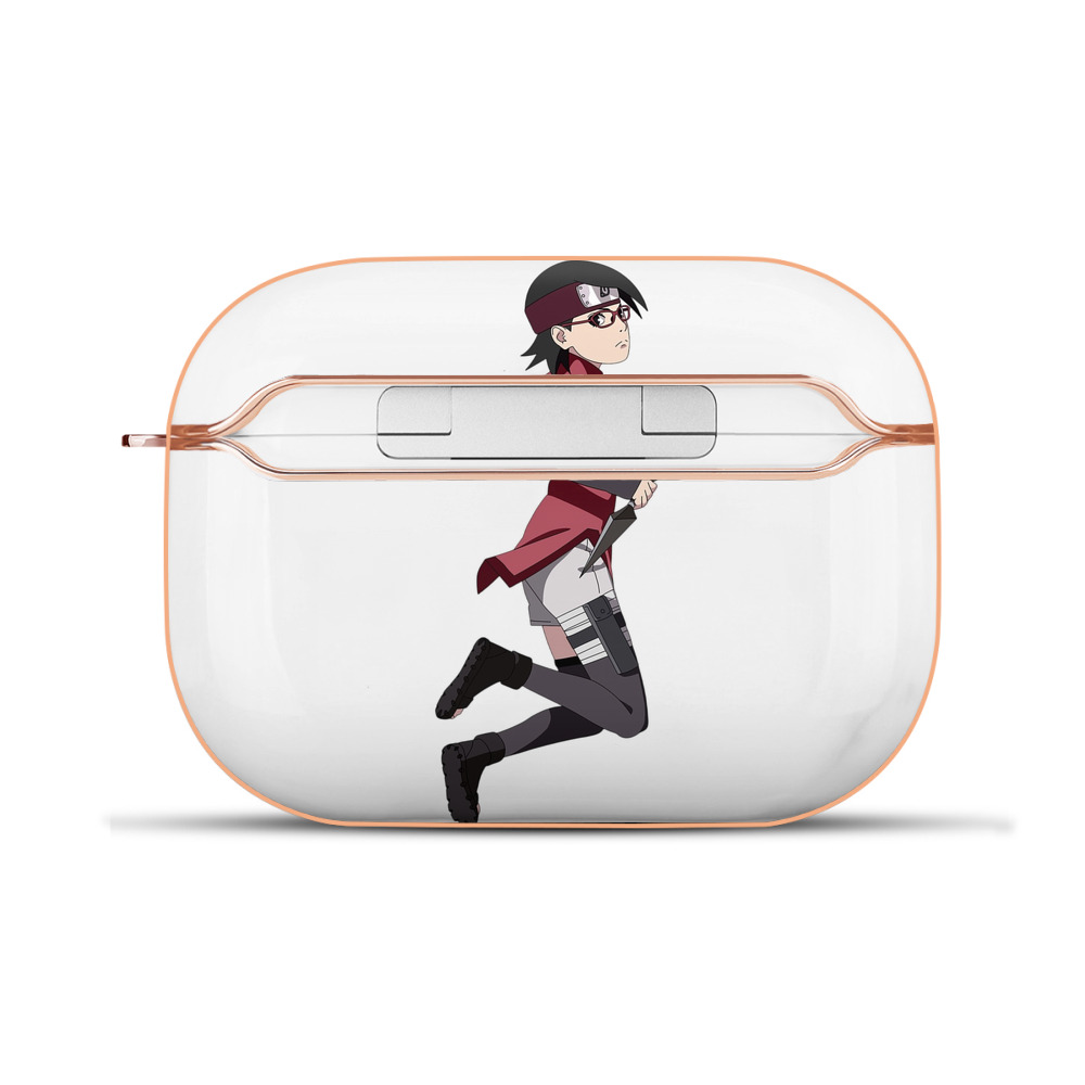 （画像用） NARUTO -ナルト- うちは サラダ Uchiha Sarada 【AirPods Pro用】ハードシェル保護ケース｜耐衝撃・防指紋・カラビナ付き商品仕様