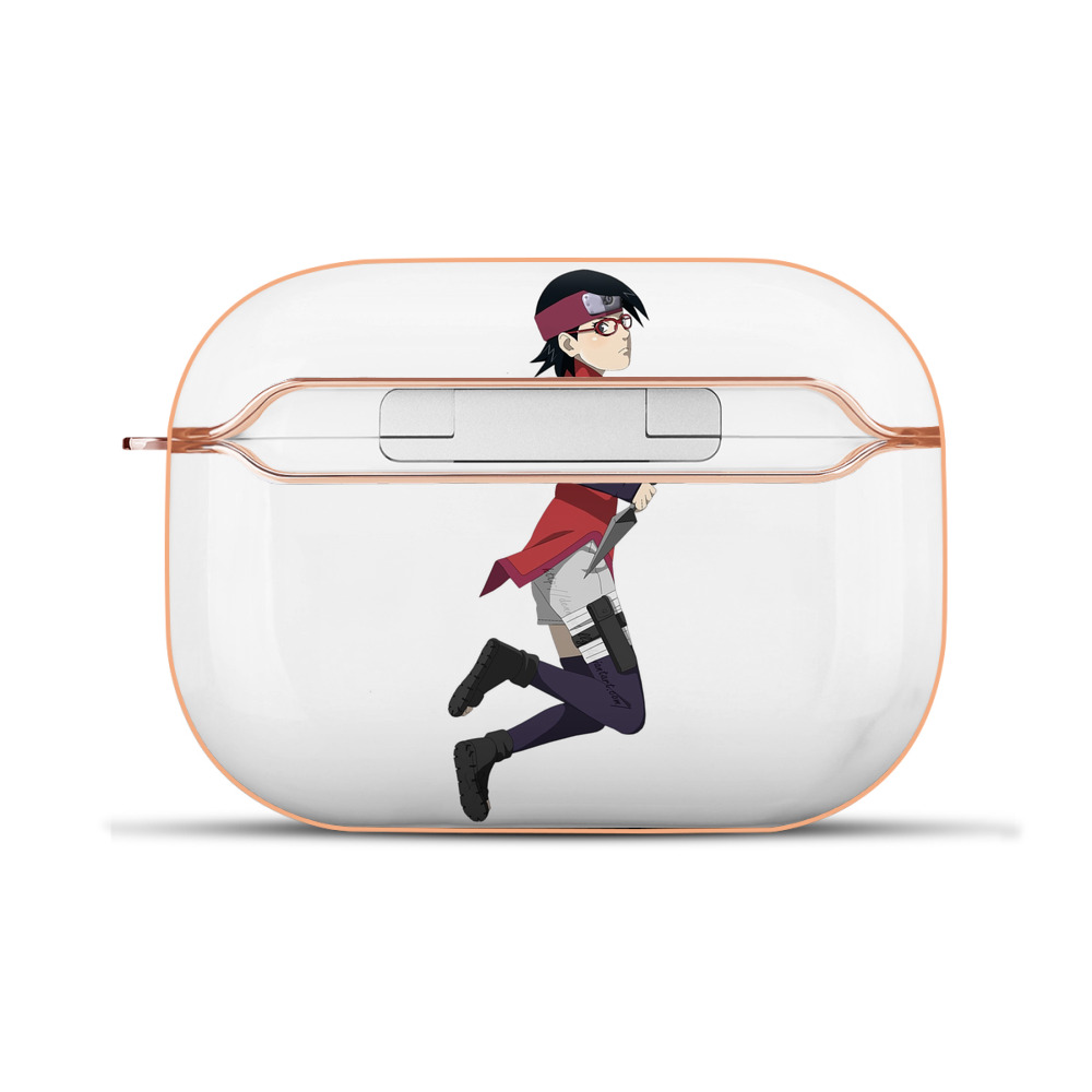 （画像用） NARUTO -ナルト- うちは サラダ Uchiha Sarada 【AirPods Pro用】ハードシェル保護ケース｜耐衝撃・防指紋・カラビナ付き商品仕様