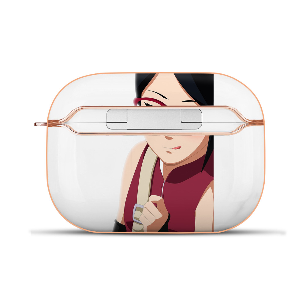 （画像用） NARUTO -ナルト- うちは サラダ Uchiha Sarada 【AirPods Pro用】ハードシェル保護ケース｜耐衝撃・防指紋・カラビナ付き商品仕様
