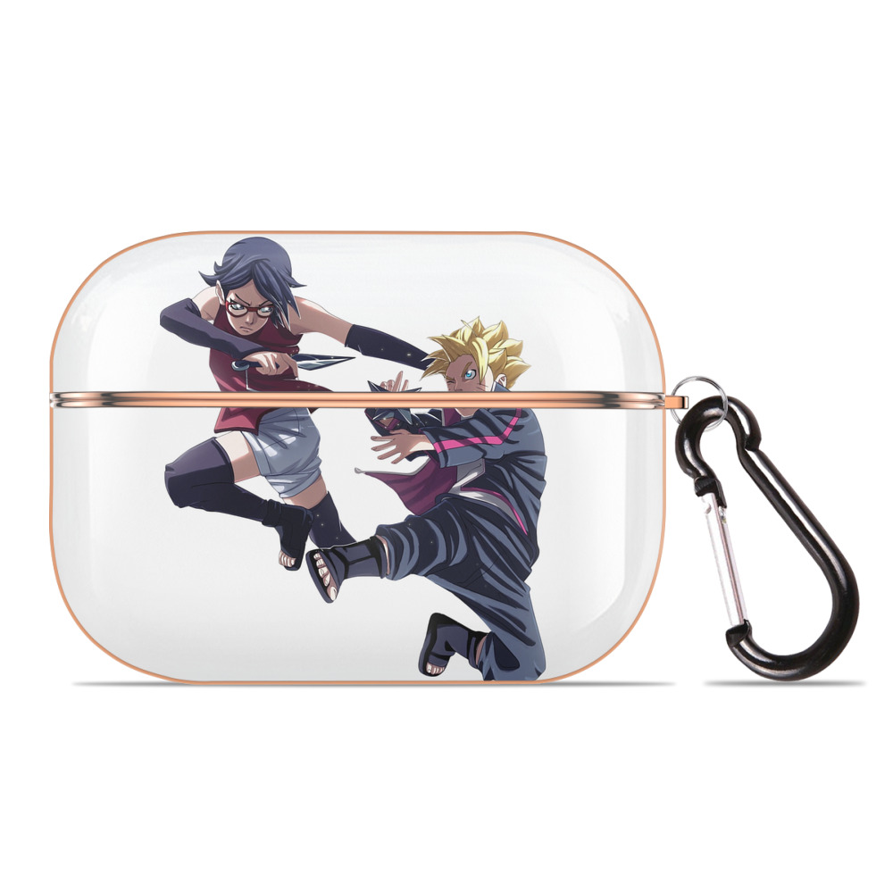 （画像用） NARUTO -ナルト- うちは サラダ Uchiha Sarada 【AirPods Pro用】ハードシェル保護ケース｜耐衝撃・防指紋・カラビナ付き商品仕様
