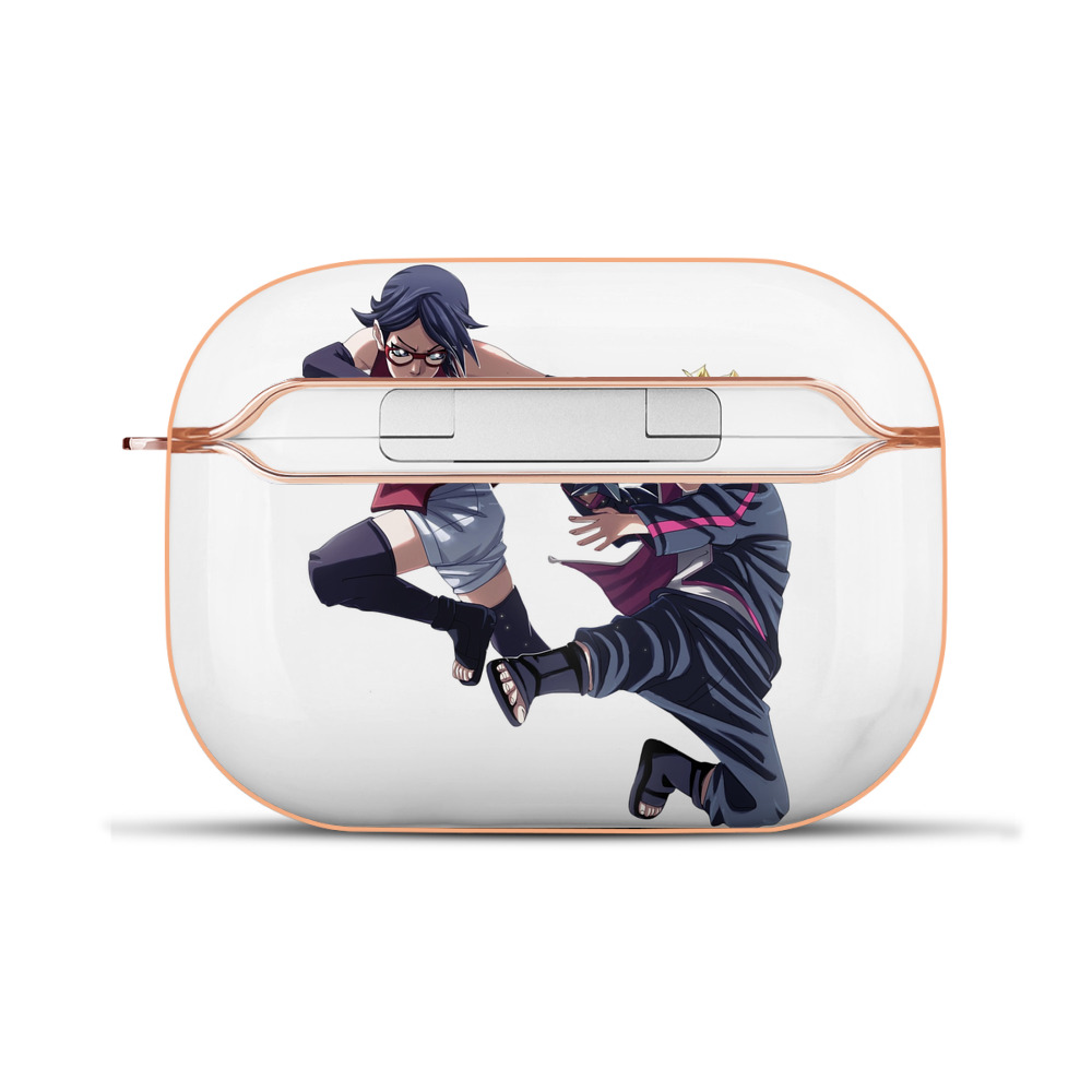 （画像用） NARUTO -ナルト- うちは サラダ Uchiha Sarada 【AirPods Pro用】ハードシェル保護ケース｜耐衝撃・防指紋・カラビナ付き商品仕様