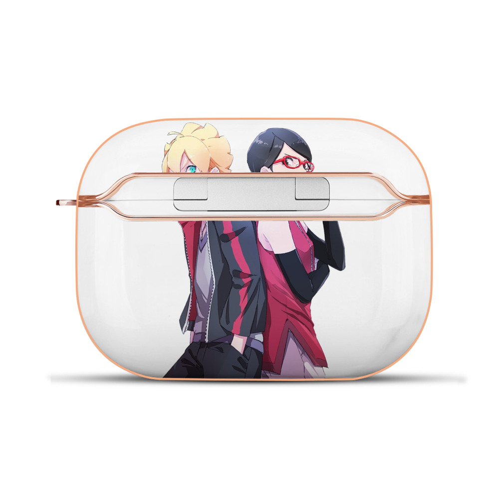 （画像用） NARUTO -ナルト- うちは サラダ Uchiha Sarada 【AirPods Pro用】ハードシェル保護ケース｜耐衝撃・防指紋・カラビナ付き商品仕様