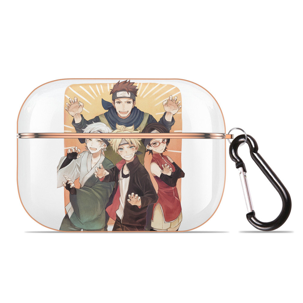 （画像用） NARUTO -ナルト- うちは サラダ Uchiha Sarada 【AirPods Pro用】ハードシェル保護ケース｜耐衝撃・防指紋・カラビナ付き商品仕様