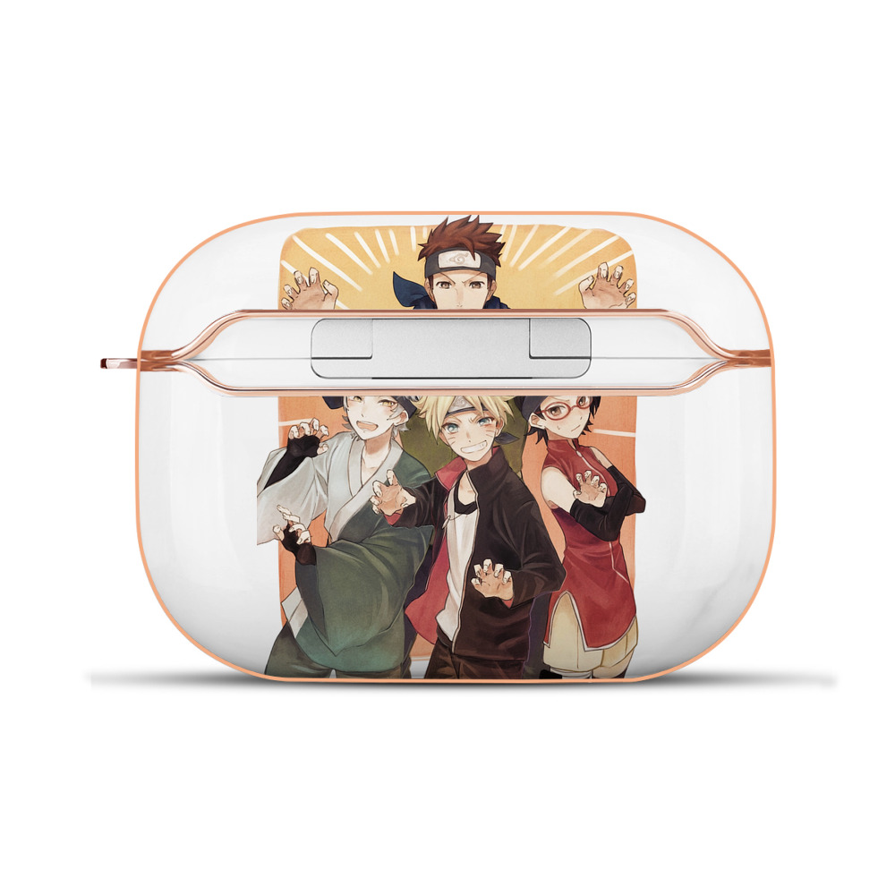（画像用） NARUTO -ナルト- うちは サラダ Uchiha Sarada 【AirPods Pro用】ハードシェル保護ケース｜耐衝撃・防指紋・カラビナ付き商品仕様