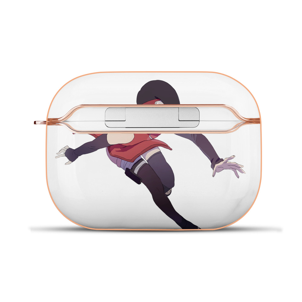 （画像用） NARUTO -ナルト- うちは サラダ Uchiha Sarada 【AirPods Pro用】ハードシェル保護ケース｜耐衝撃・防指紋・カラビナ付き商品仕様
