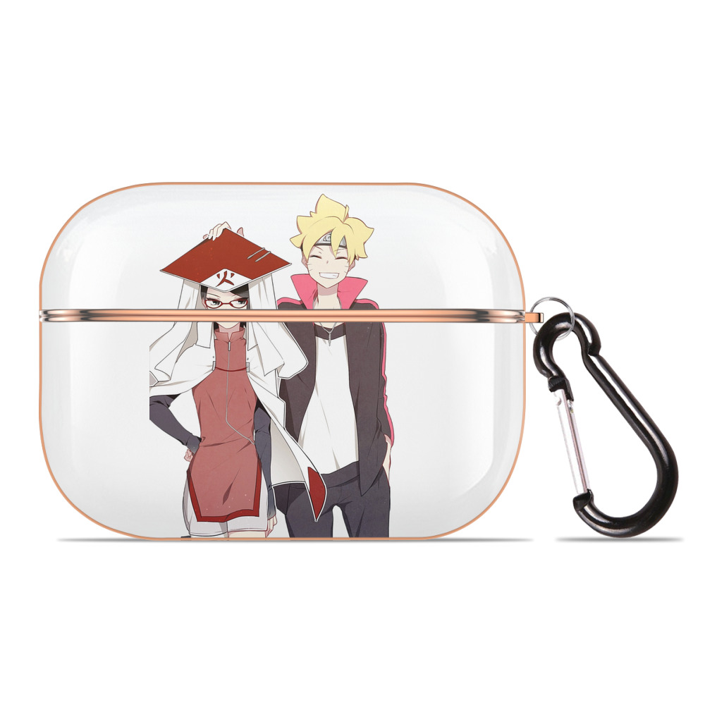 （画像用） NARUTO -ナルト- うちは サラダ Uchiha Sarada 【AirPods Pro用】ハードシェル保護ケース｜耐衝撃・防指紋・カラビナ付き商品仕様