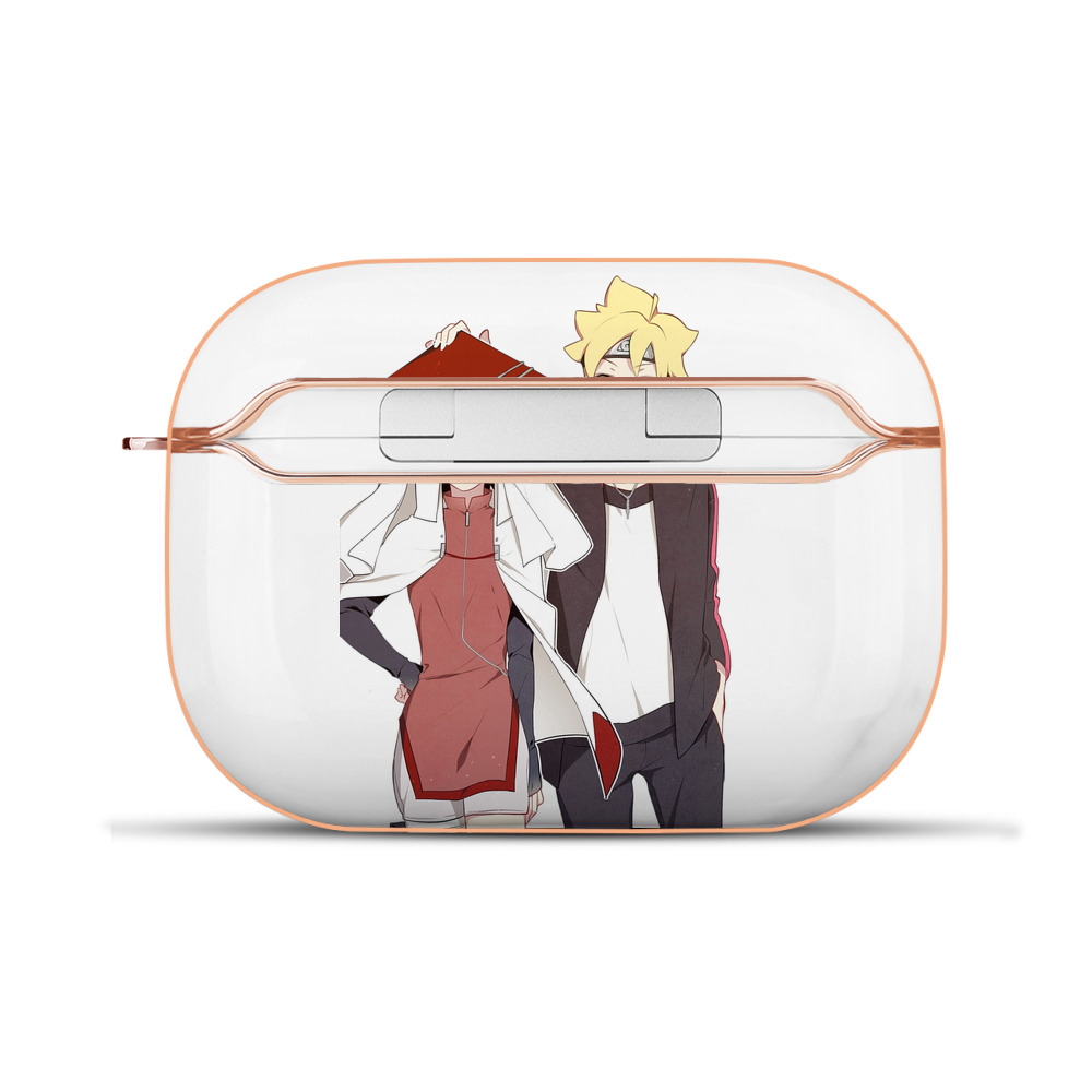 （画像用） NARUTO -ナルト- うちは サラダ Uchiha Sarada 【AirPods Pro用】ハードシェル保護ケース｜耐衝撃・防指紋・カラビナ付き商品仕様