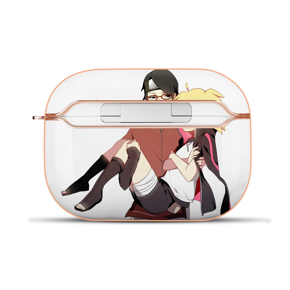 （画像用） NARUTO -ナルト- うちは サラダ Uchiha Sarada 【AirPods Pro用】ハードシェル保護ケース｜耐衝撃・防指紋・カラビナ付き商品仕様