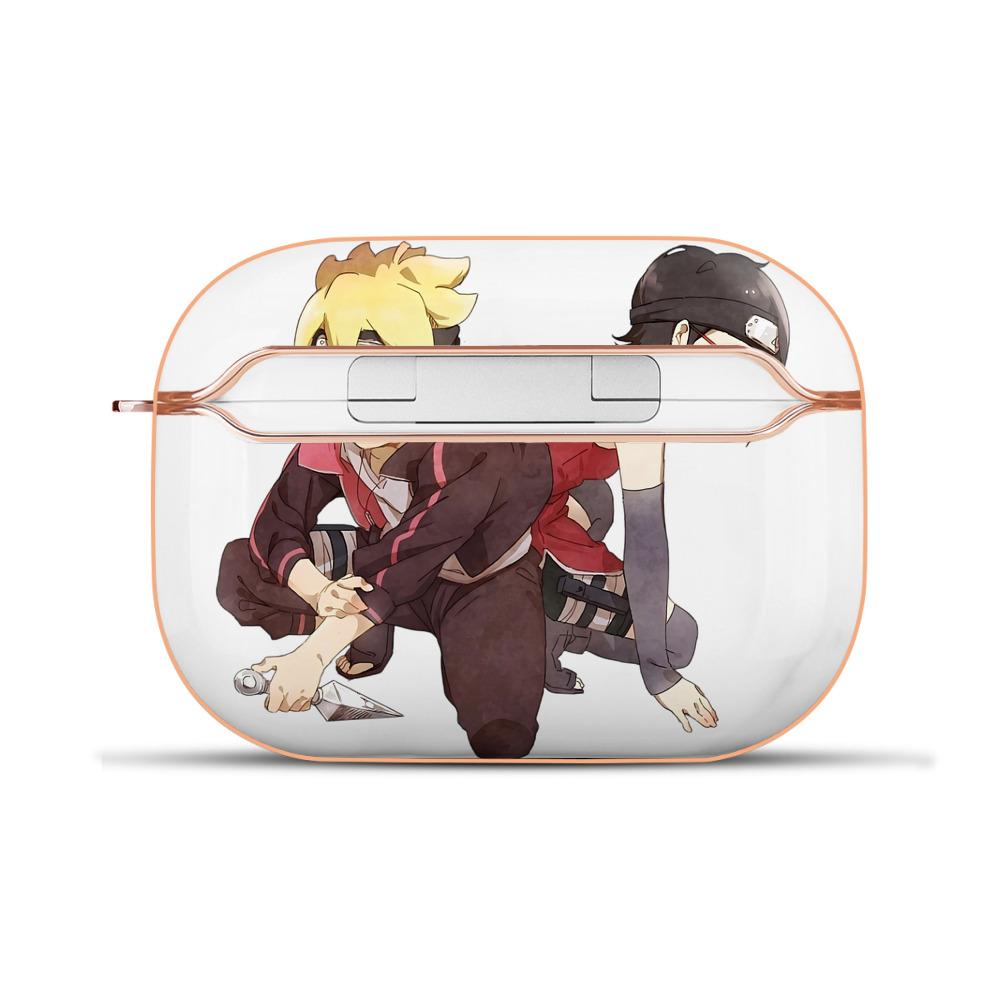 （画像用） NARUTO -ナルト- うちは サラダ Uchiha Sarada 【AirPods Pro用】ハードシェル保護ケース｜耐衝撃・防指紋・カラビナ付き商品仕様