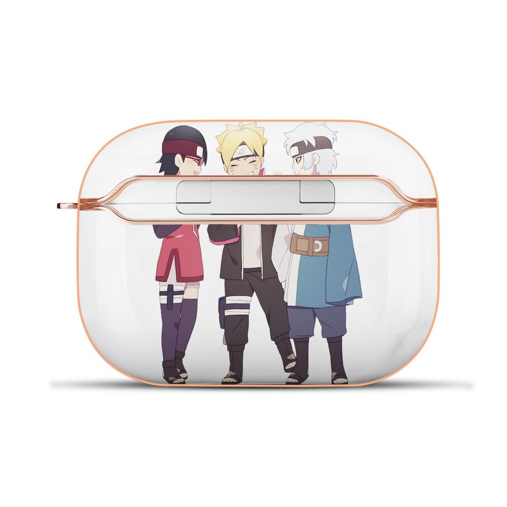 （画像用） NARUTO -ナルト- うちは サラダ Uchiha Sarada 【AirPods Pro用】ハードシェル保護ケース｜耐衝撃・防指紋・カラビナ付き商品仕様
