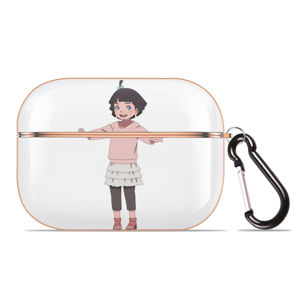 （画像用） NARUTO -ナルト- うずまき ヒマワリ Uzumaki Himawari 【AirPods Pro用】ハードシェル保護ケース｜耐衝撃・防指紋・カラビナ付き商品仕様