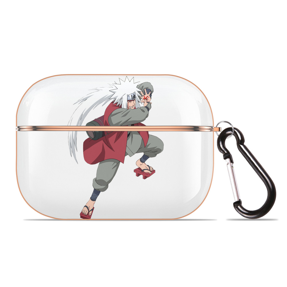 （画像用） NARUTO -ナルト- 自来也（じらいや） Jiraiya 【AirPods Pro用】ハードシェル保護ケース｜耐衝撃・防指紋・カラビナ付き商品仕様