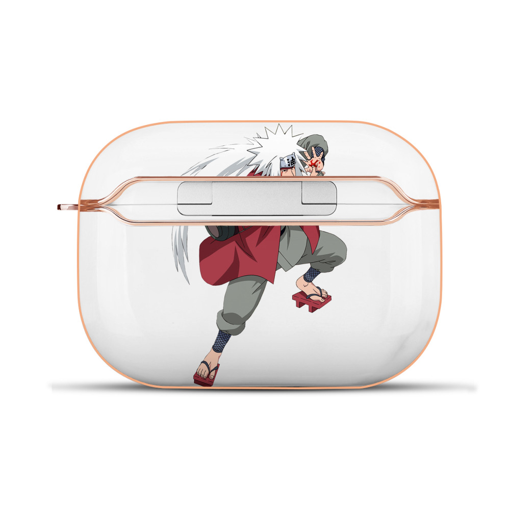 （画像用） NARUTO -ナルト- 自来也（じらいや） Jiraiya 【AirPods Pro用】ハードシェル保護ケース｜耐衝撃・防指紋・カラビナ付き商品仕様