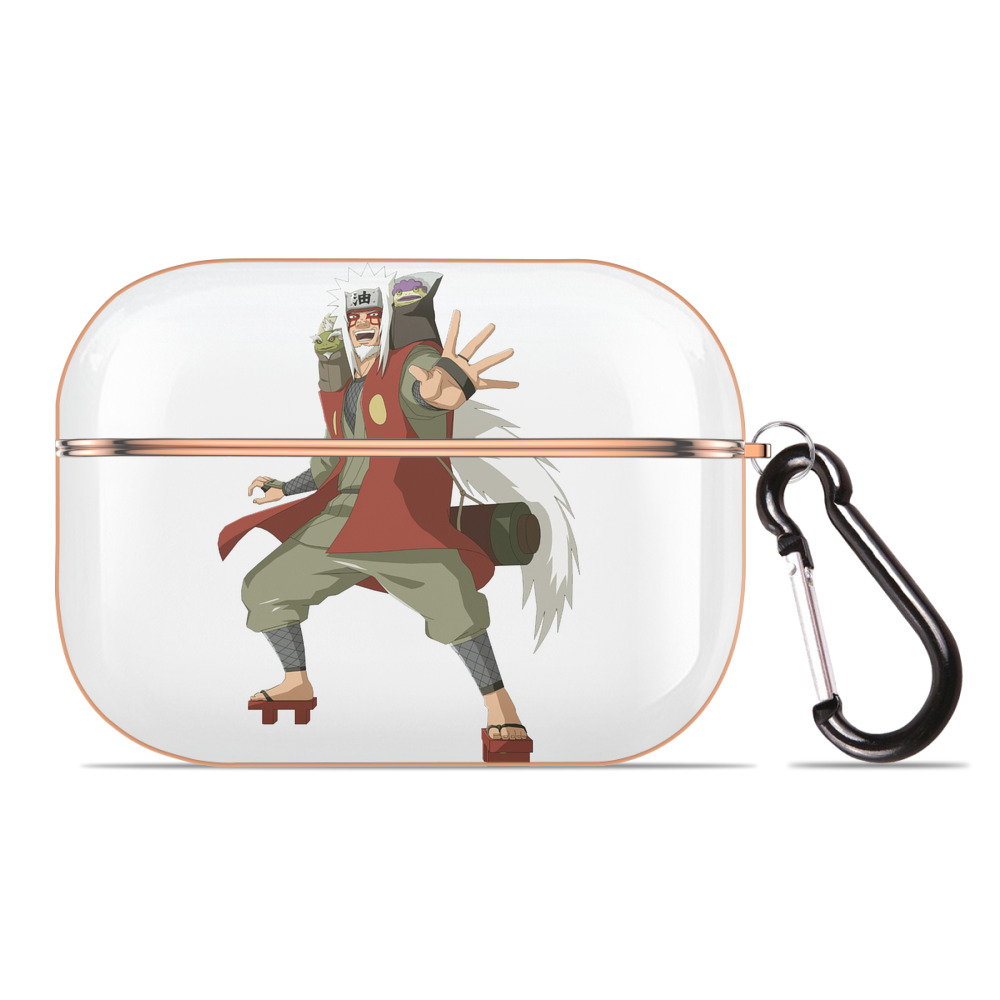 （画像用） NARUTO -ナルト- 自来也（じらいや） Jiraiya 【AirPods Pro用】ハードシェル保護ケース｜耐衝撃・防指紋・カラビナ付き商品仕様