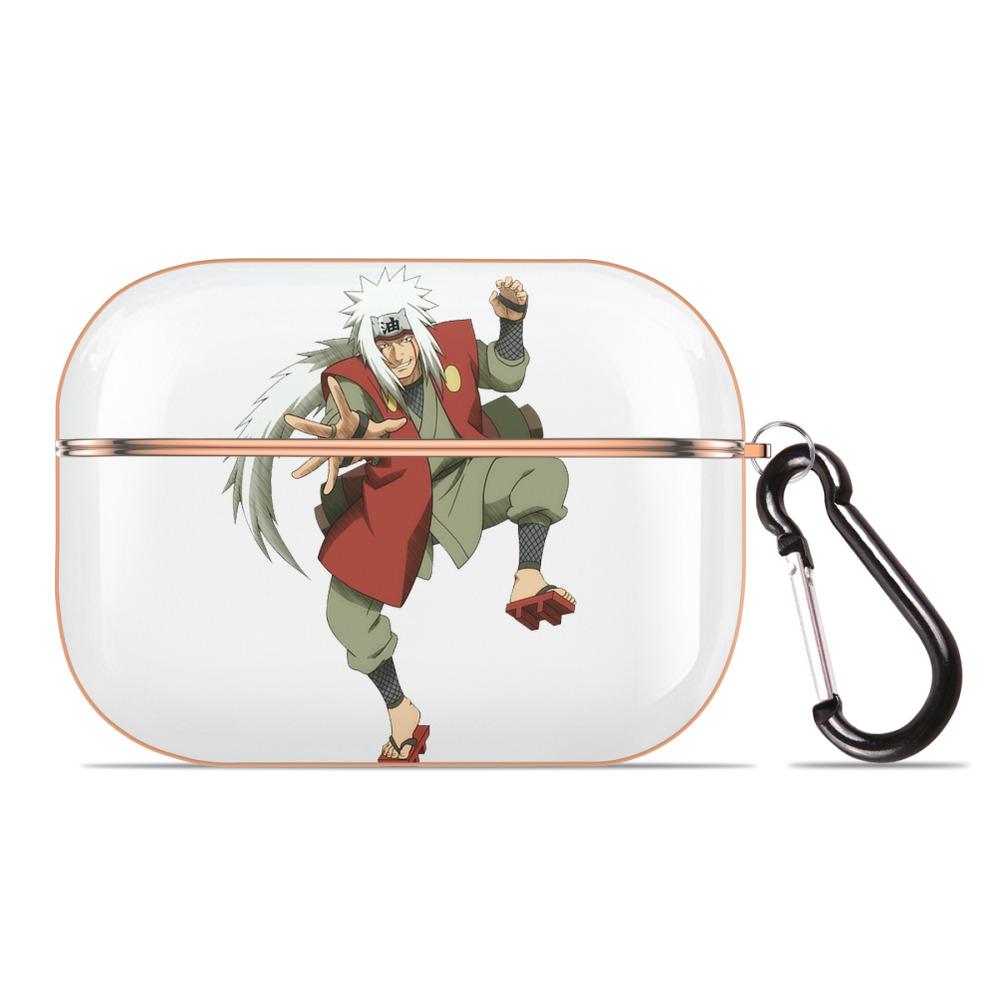 （画像用） NARUTO -ナルト- 自来也（じらいや） Jiraiya 【AirPods Pro用】ハードシェル保護ケース｜耐衝撃・防指紋・カラビナ付き商品仕様