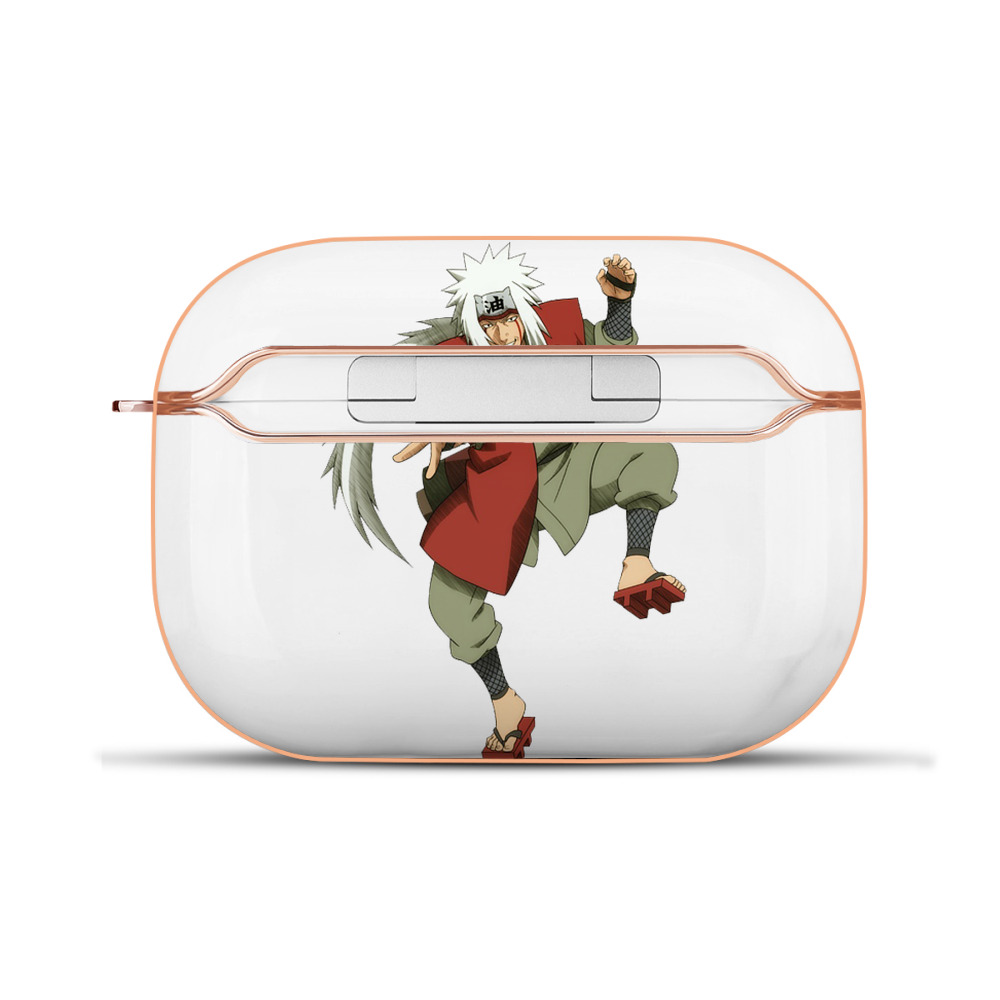 （画像用） NARUTO -ナルト- 自来也（じらいや） Jiraiya 【AirPods Pro用】ハードシェル保護ケース｜耐衝撃・防指紋・カラビナ付き商品仕様