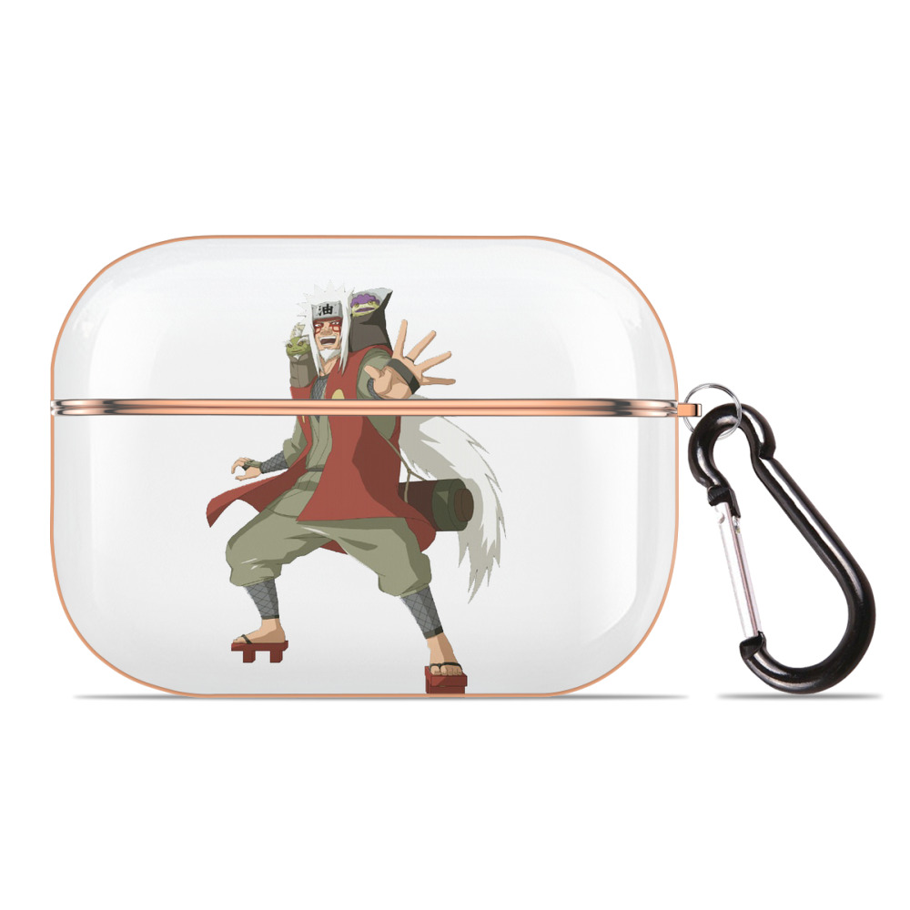 （画像用） NARUTO -ナルト- 自来也（じらいや） Jiraiya 【AirPods Pro用】ハードシェル保護ケース｜耐衝撃・防指紋・カラビナ付き商品仕様