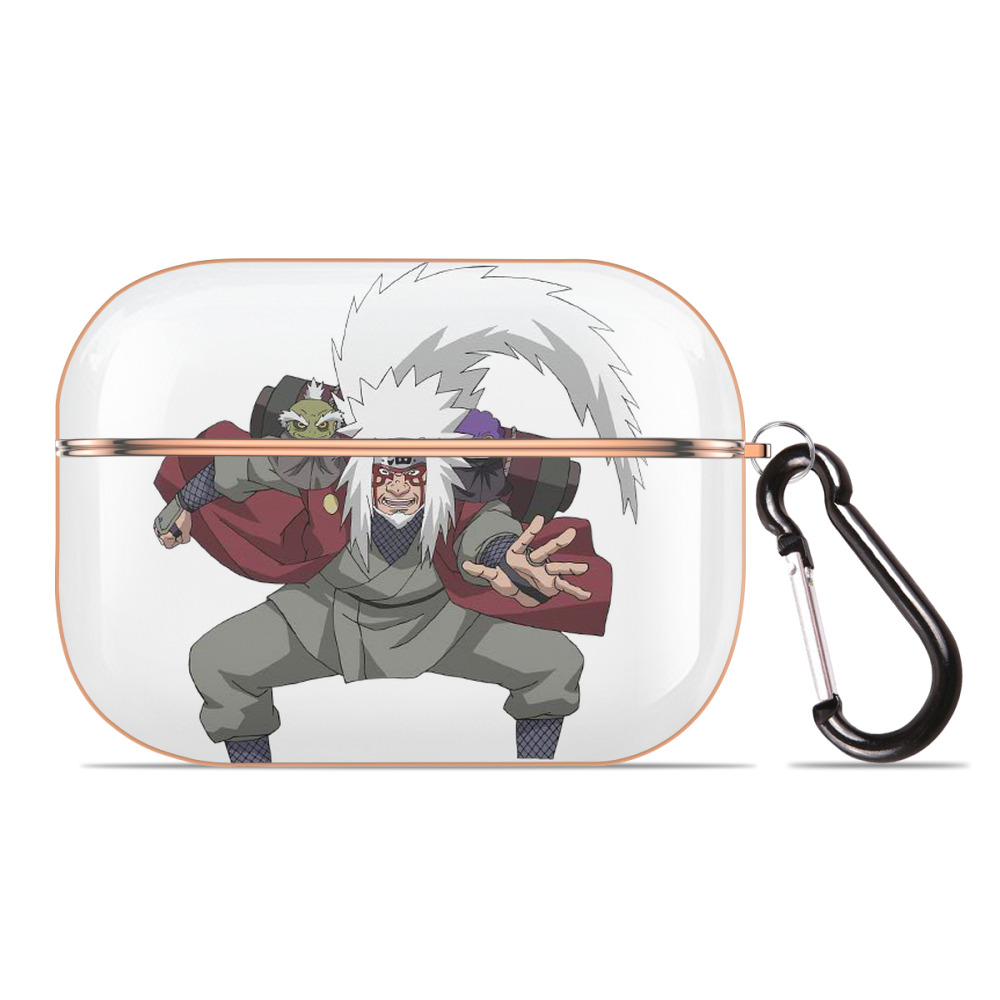 （画像用） NARUTO -ナルト- 自来也（じらいや） Jiraiya 【AirPods Pro用】ハードシェル保護ケース｜耐衝撃・防指紋・カラビナ付き商品仕様
