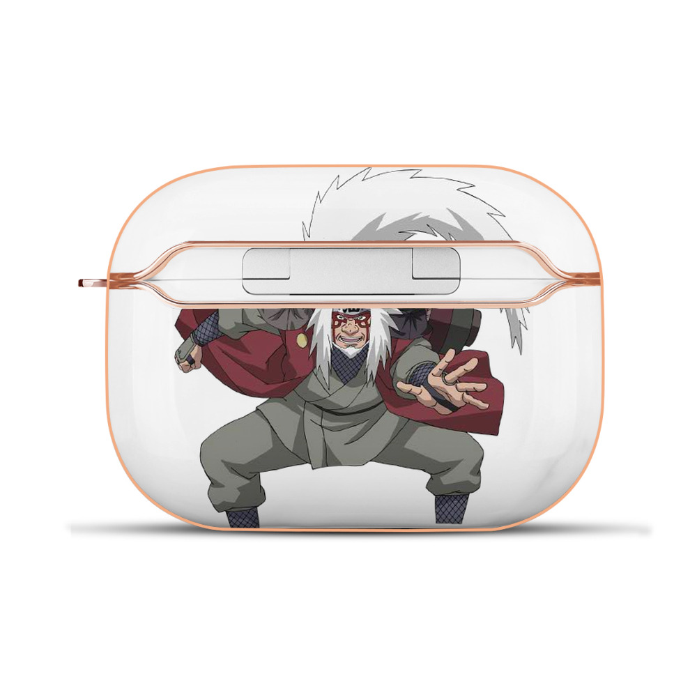 （画像用） NARUTO -ナルト- 自来也（じらいや） Jiraiya 【AirPods Pro用】ハードシェル保護ケース｜耐衝撃・防指紋・カラビナ付き商品仕様