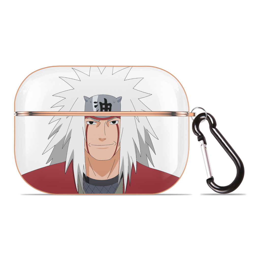 （画像用） NARUTO -ナルト- 自来也（じらいや） Jiraiya 【AirPods Pro用】ハードシェル保護ケース｜耐衝撃・防指紋・カラビナ付き商品仕様