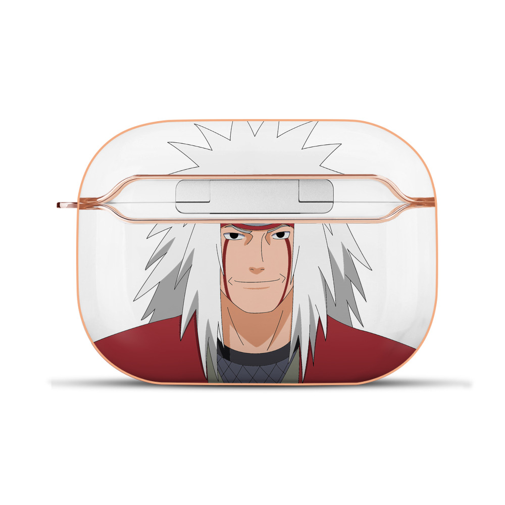 （画像用） NARUTO -ナルト- 自来也（じらいや） Jiraiya 【AirPods Pro用】ハードシェル保護ケース｜耐衝撃・防指紋・カラビナ付き商品仕様