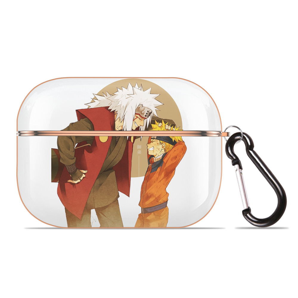 （画像用） NARUTO -ナルト- 自来也（じらいや） Jiraiya 【AirPods Pro用】ハードシェル保護ケース｜耐衝撃・防指紋・カラビナ付き商品仕様
