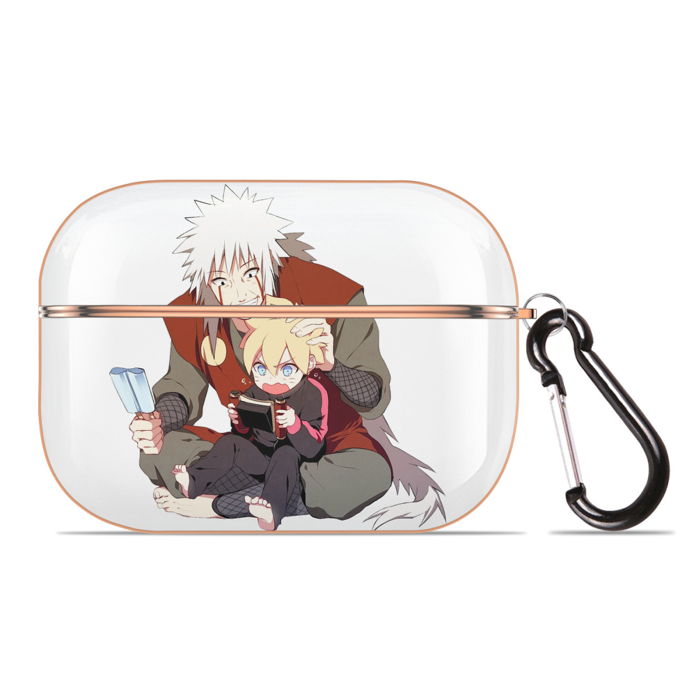 （画像用） NARUTO -ナルト- 自来也（じらいや） Jiraiya 【AirPods Pro用】ハードシェル保護ケース｜耐衝撃・防指紋・カラビナ付き商品仕様