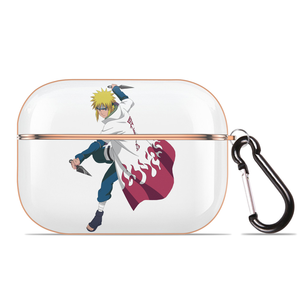 （画像用） NARUTO -ナルト- 波風 ミナト Namikaze Minato 【AirPods Pro用】ハードシェル保護ケース｜耐衝撃・防指紋・カラビナ付き商品仕様
