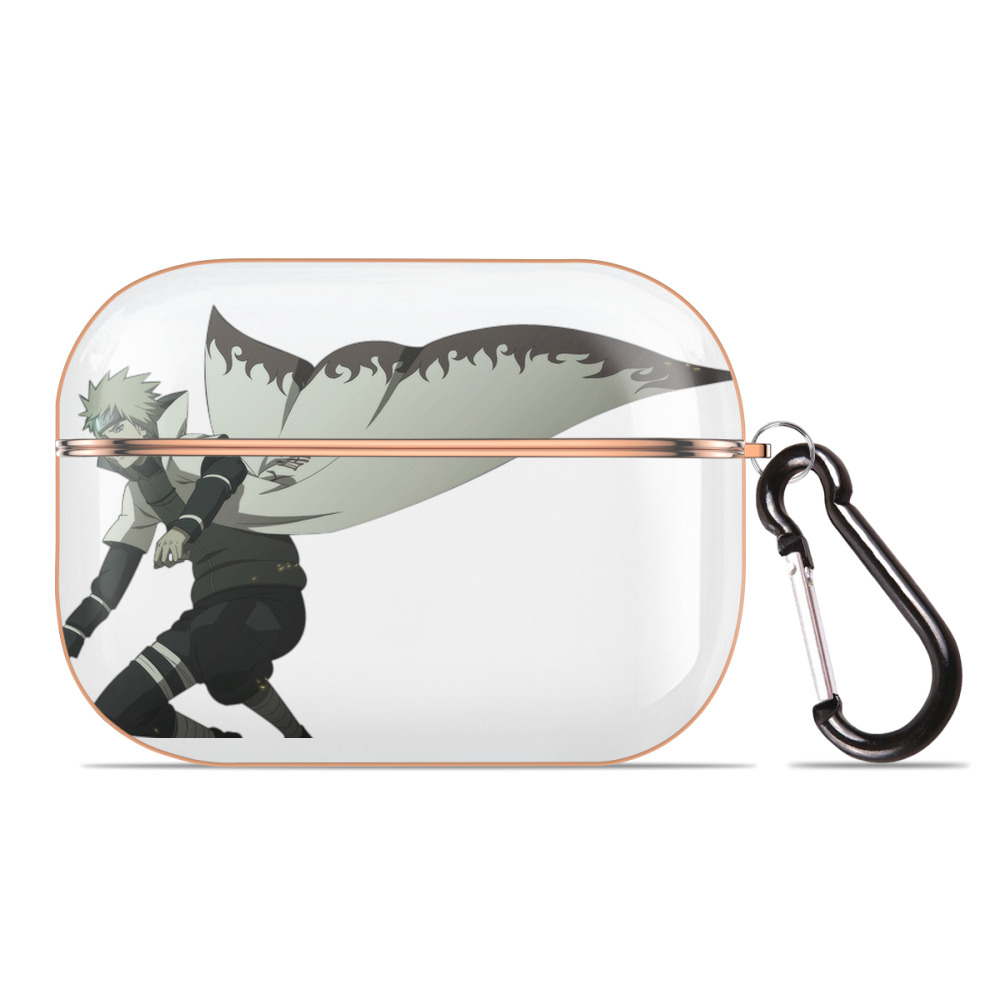 （画像用） NARUTO -ナルト- 波風 ミナト Namikaze Minato 【AirPods Pro用】ハードシェル保護ケース｜耐衝撃・防指紋・カラビナ付き商品仕様
