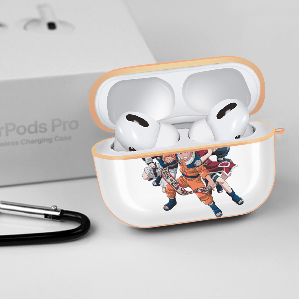 NARUTO -ナルト- うずまき ナルト Uzumaki Naruto 【AirPods Pro用】ハードシェル保護ケース｜耐衝撃・防指紋・カラビナ付き商品仕様