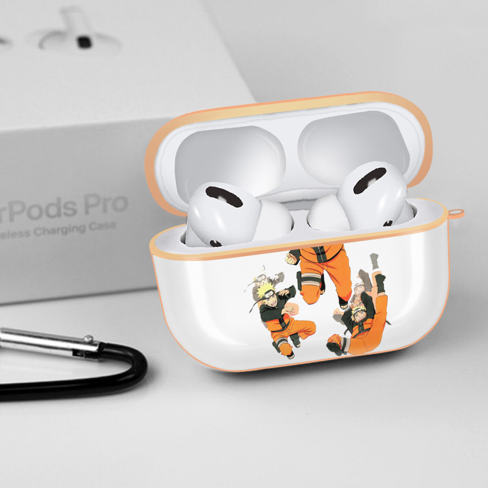 NARUTO -ナルト- うずまき ナルト Uzumaki Naruto 【AirPods Pro用】ハードシェル保護ケース｜耐衝撃・防指紋・カラビナ付き商品仕様