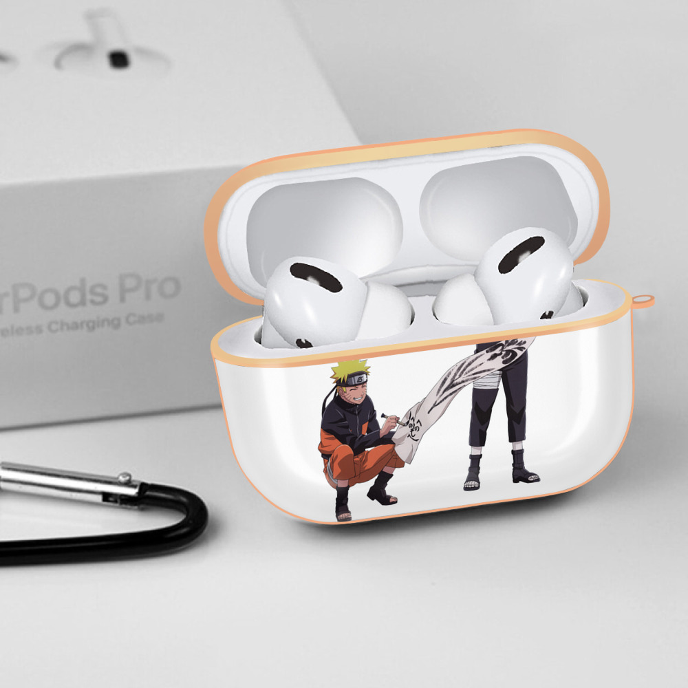 NARUTO -ナルト- うずまき ナルト Uzumaki Naruto 【AirPods Pro用】ハードシェル保護ケース｜耐衝撃・防指紋・カラビナ付き商品仕様