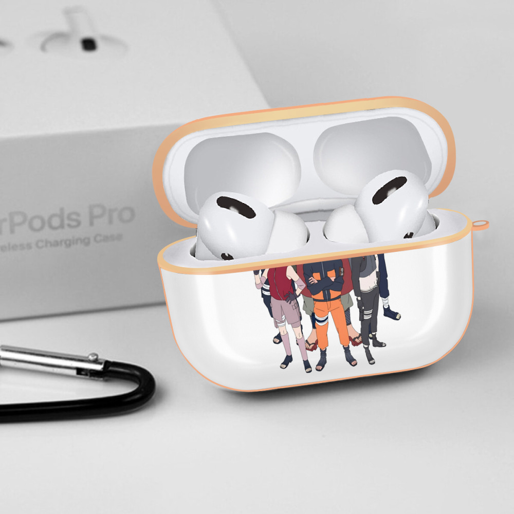 NARUTO -ナルト- うずまき ナルト Uzumaki Naruto 【AirPods Pro用】ハードシェル保護ケース｜耐衝撃・防指紋・カラビナ付き商品仕様