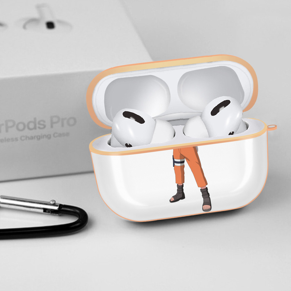 NARUTO -ナルト- うずまき ナルト Uzumaki Naruto 【AirPods Pro用】ハードシェル保護ケース｜耐衝撃・防指紋・カラビナ付き商品仕様
