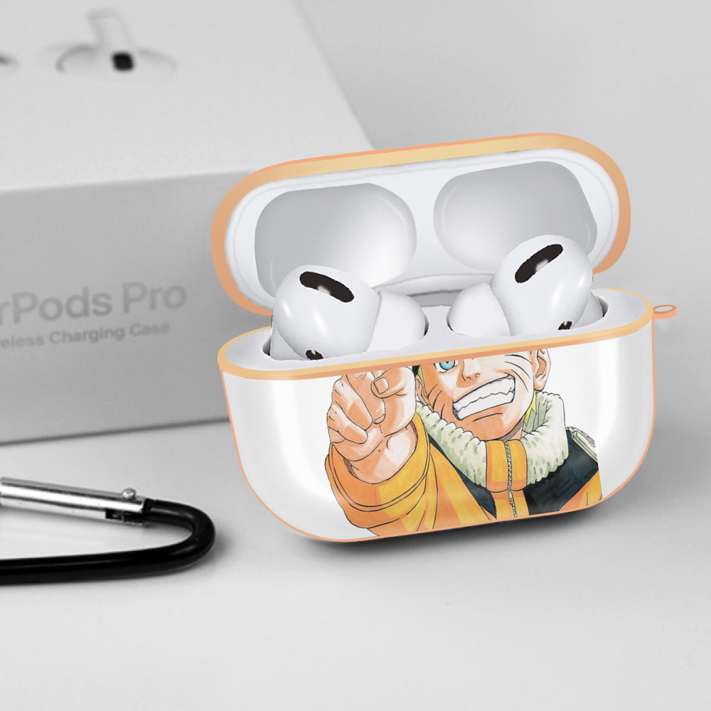 NARUTO -ナルト- うずまき ナルト Uzumaki Naruto 【AirPods Pro用】ハードシェル保護ケース｜耐衝撃・防指紋・カラビナ付き商品仕様
