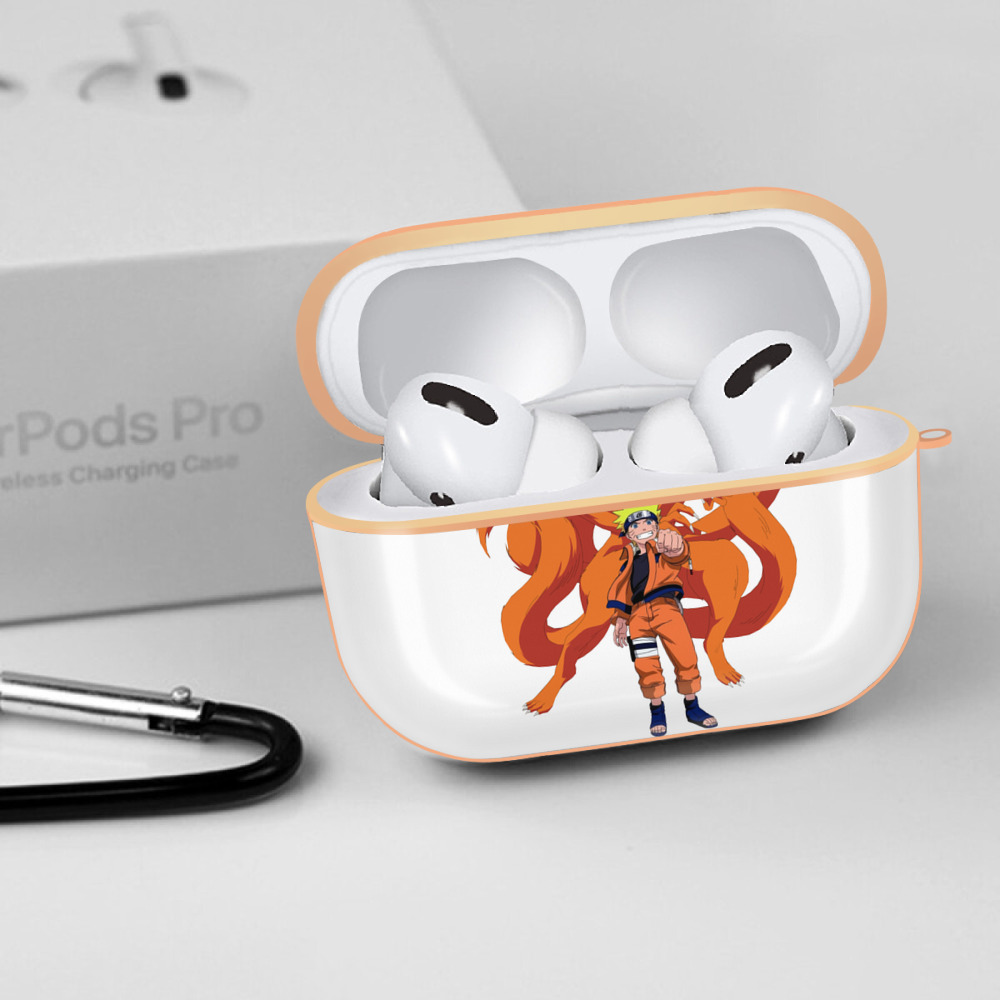 NARUTO -ナルト- うずまき ナルト Uzumaki Naruto 【AirPods Pro用】ハードシェル保護ケース｜耐衝撃・防指紋・カラビナ付き商品仕様