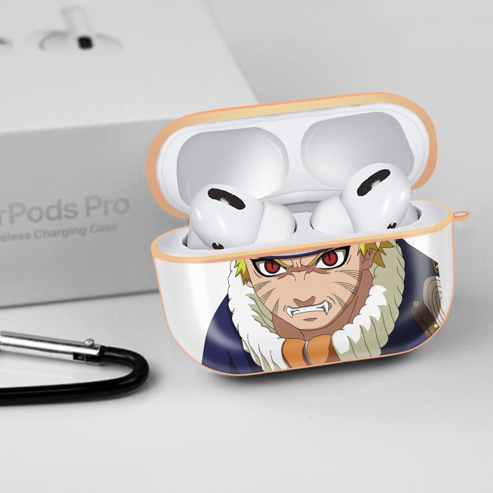 NARUTO -ナルト- うずまき ナルト Uzumaki Naruto 【AirPods Pro用】ハードシェル保護ケース｜耐衝撃・防指紋・カラビナ付き商品仕様